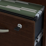 Bush Business Furniture Westfield Desk w/ 2 Drawer Mobile Pedestal, Mocha Cherry (SRC028MRSU)