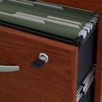 Bush Business Furniture Westfield 72W L Shaped Desk with Hutch and Mobile File Cabinet, Mahogany (SRC0018MASU)