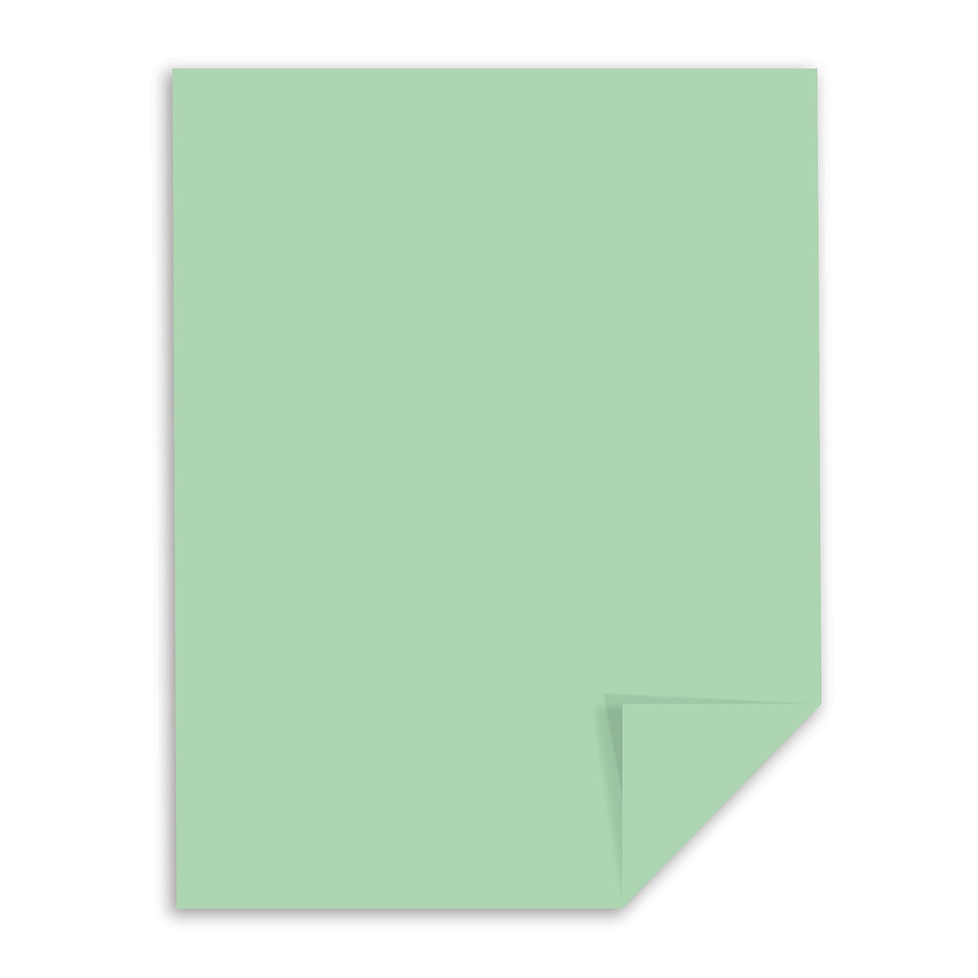 Exact 110 lb. Index Paper, 8.5" x 11", Green, 250 Sheets/Pack (WAU49561)