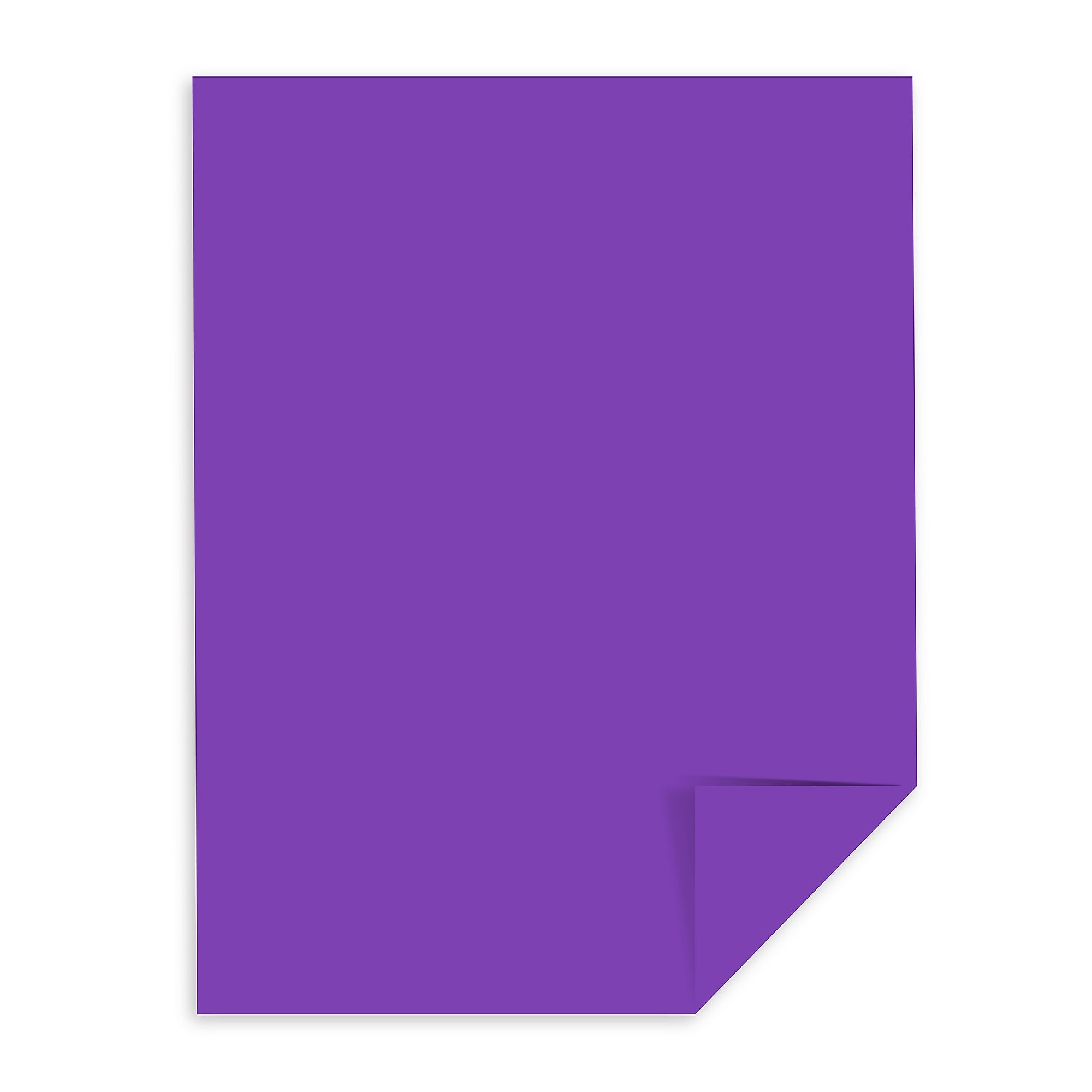 Astrobrights 65 lb. Cardstock Paper, 8.5" x 11", Purple, 250 Sheets/Pack (WAU21971)