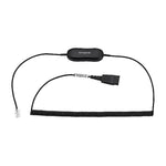 jabra GN1218 AC Attenuation Coiled Cable, Black