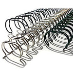Spiral Binding Wire-O 7/8" Metal Wire Binding Spine, Black, 100/Pack (27078BLACK)