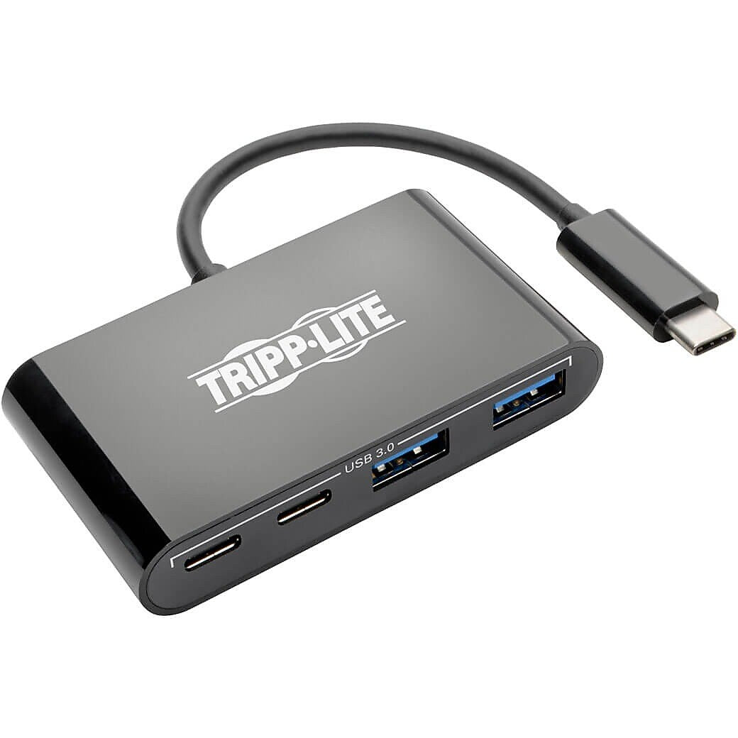 Tripp Lite USB 3.1 Gen 1 USB-C Portable Hub, Black (U460-004-2A2CB)