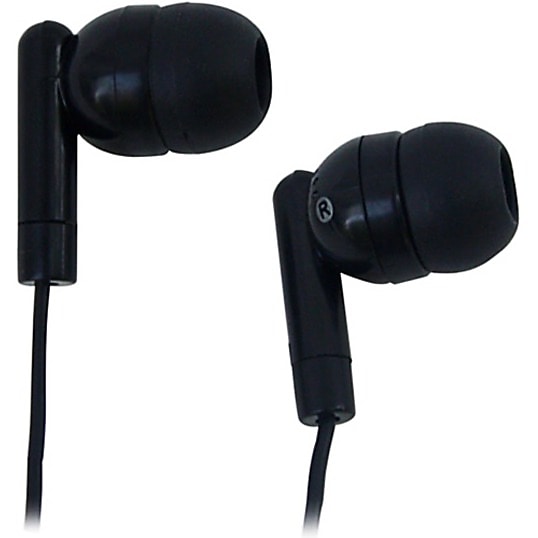 Avid Earbuds with Silicone Ear Tips, Black (1AE215HPBLKSTK)