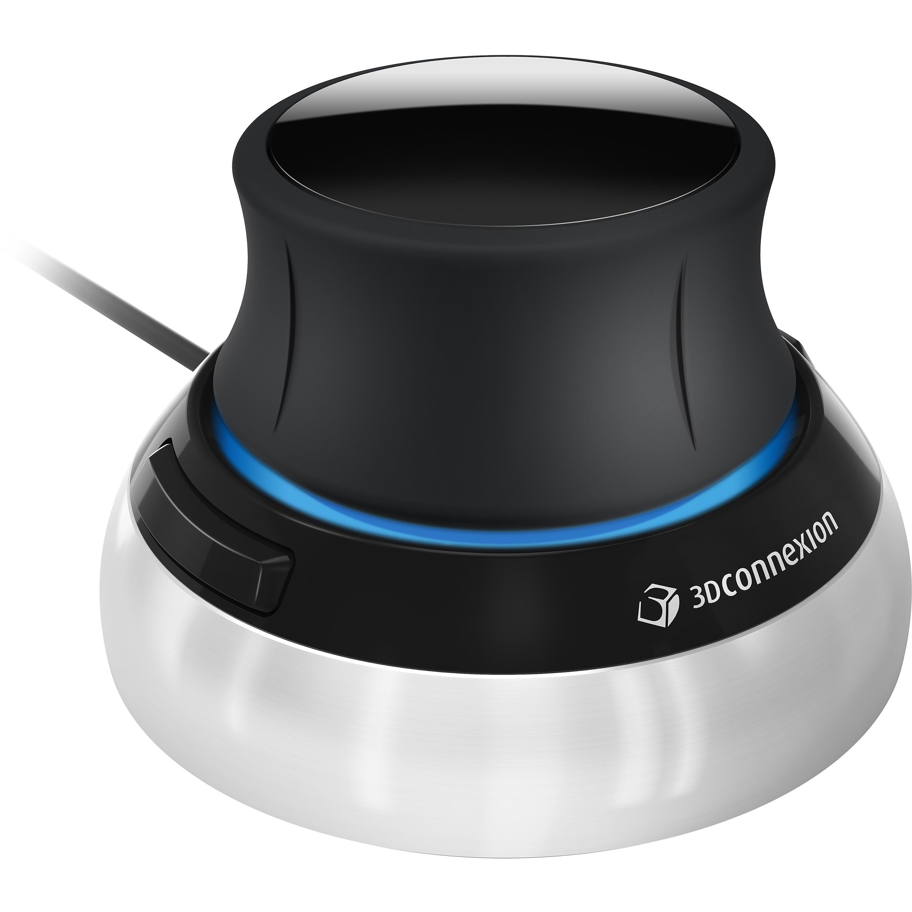 3Dconnexion SpaceMouse Compact Ambidextrous USB Mouse, Black/Silver (3DX-700059)