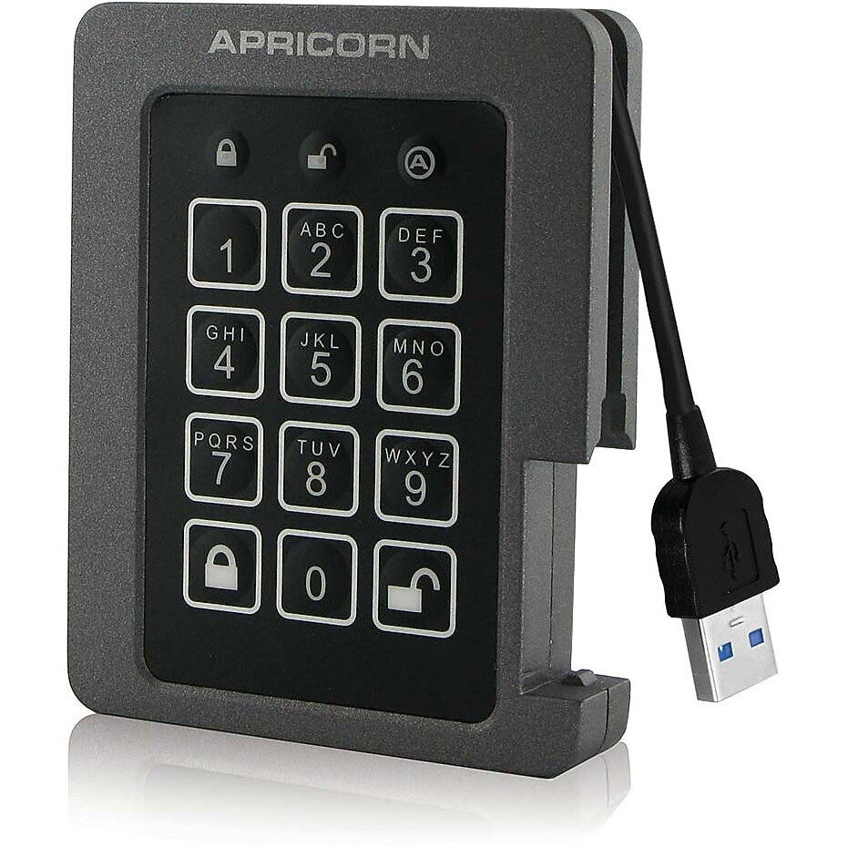 Apricorn Aegis Padlock ASSD-3PL256-2TBF 2 TB 2.5" Internal Solid State Drive, TAA Compliant