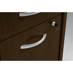 Bush Business Furniture Westfield Desk w/ 2 Drawer Mobile Pedestal, Mocha Cherry (SRC028MRSU)