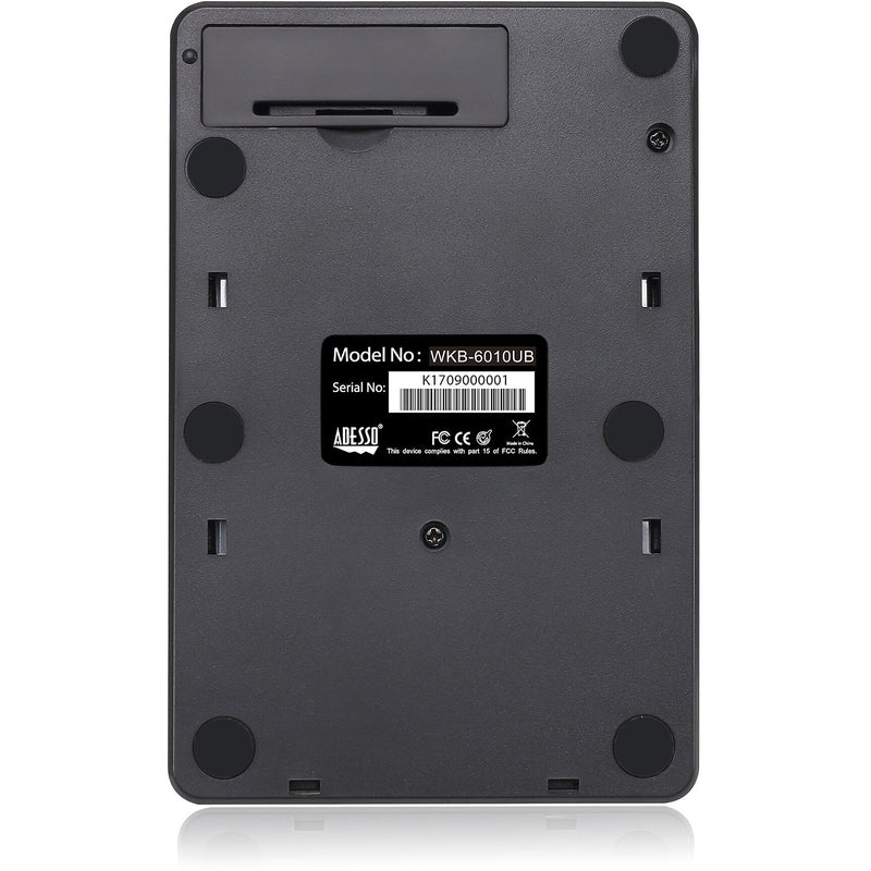 Adesso EasyTouch Wireless Keypad, Black (WKB-6010UB)