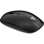 V7 Wireless Ambidextrous Optical Mouse, Black (MW200-1N)