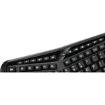 Adesso Tru-Form Wireless Keyboard, Black (WKB-4500UB)