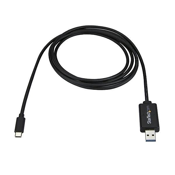 StarTech USBC3LINK 6.5' USB-C to USB-A Data Transfer Cable for Mac/Windows, Black