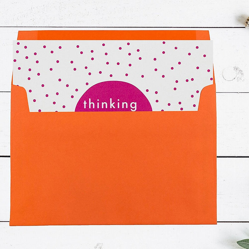 JAM Paper A7 Colored Invitation Envelopes, 5.25 x 7.25, Orange Recycled, Bulk 1000/Carton (95666B)