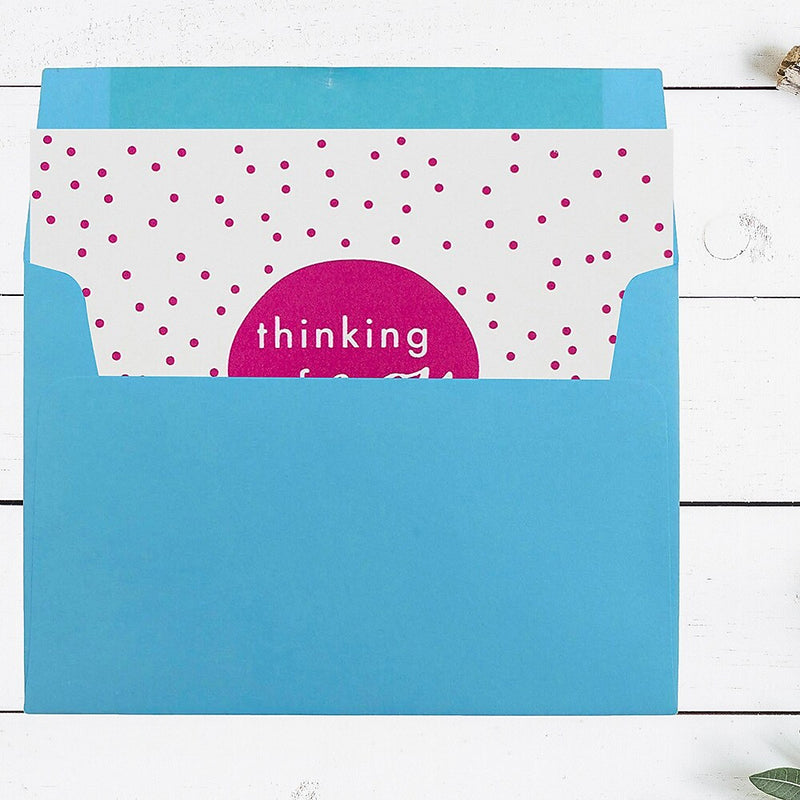 JAM Paper A7 Colored Invitation Envelopes, 5.25 x 7.25, Blue Recycled, Bulk 1000/Carton (54093B)