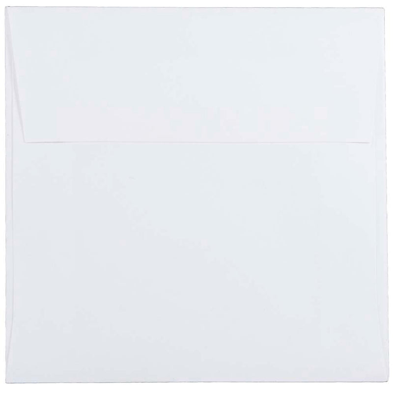 JAM Paper 5.5 x 5.5 Square Invitation Envelopes, White, 100/Pack (28415B)