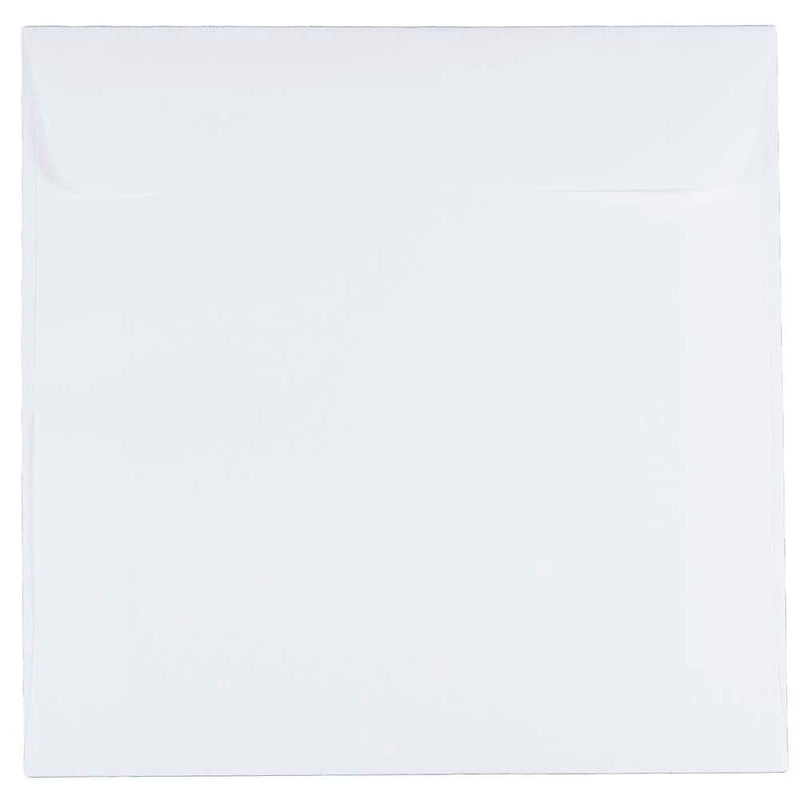 JAM Paper 6.5 x 6.5 Square Invitation Envelopes, White, 100/Pack (28417B)