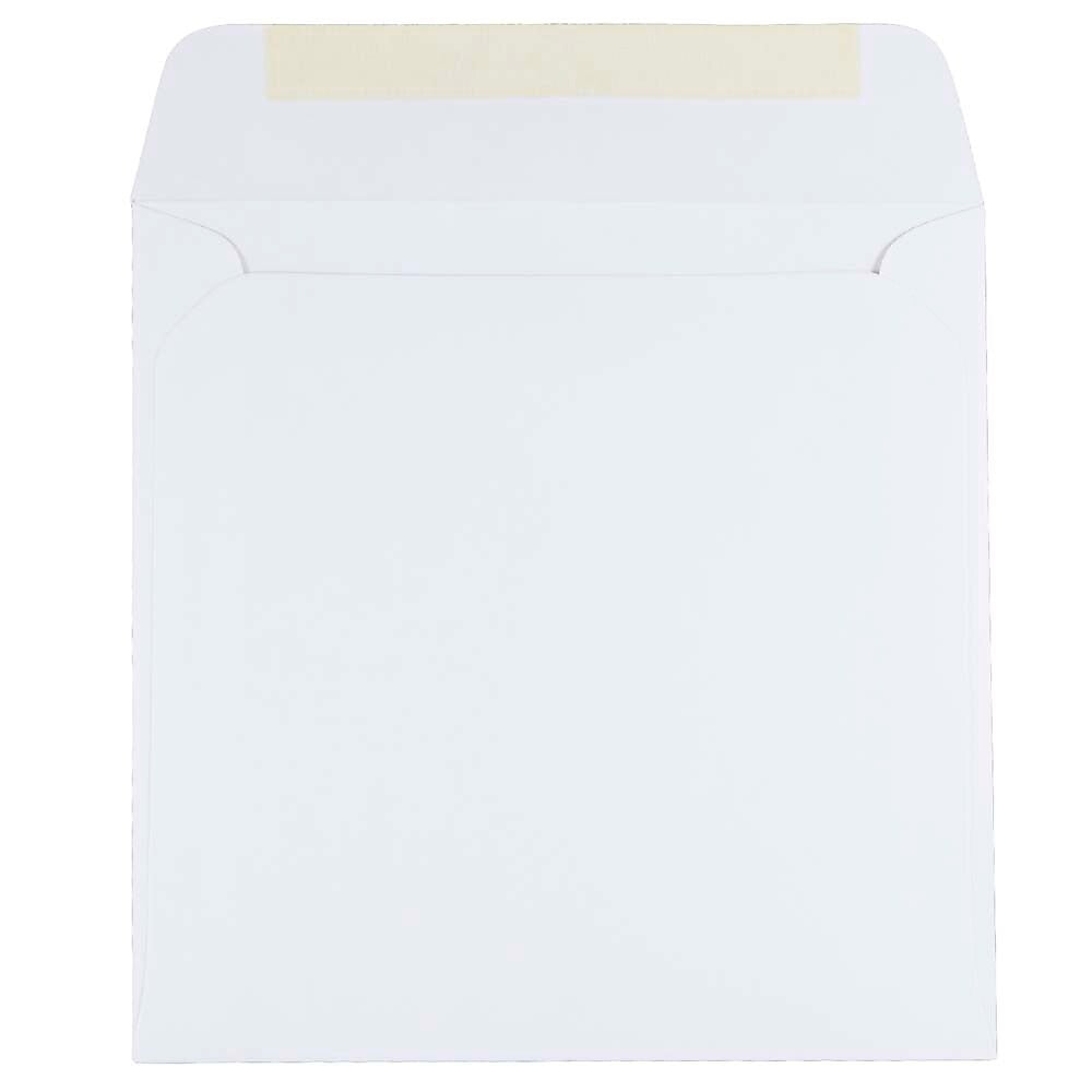 JAM Paper 7 x 7 Square Invitation Envelopes, White, Bulk 1000/Carton (28209C)