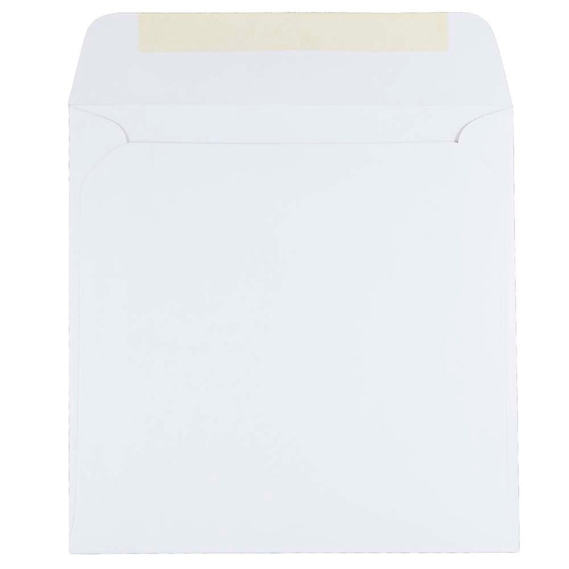JAM Paper 7 x 7 Square Invitation Envelopes, White, Bulk 1000/Carton (28209C)