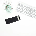 JAM Paper #10 Policy Business Envelopes, 4.125 x 9.5, Black Linen, Bulk 1000/Carton (V01218B)