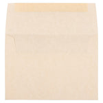 JAM Paper A6 Parchment Invitation Envelopes, 4.75 x 6.5, Natural Recycled, Bulk 1000/Carton (34926B)