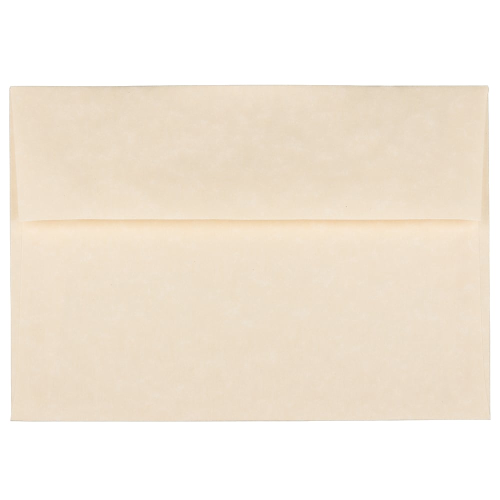 JAM Paper A7 Parchment Invitation Envelopes, 5.25 x 7.25, Natural Recycled, Bulk 1000/Carton (35394B)