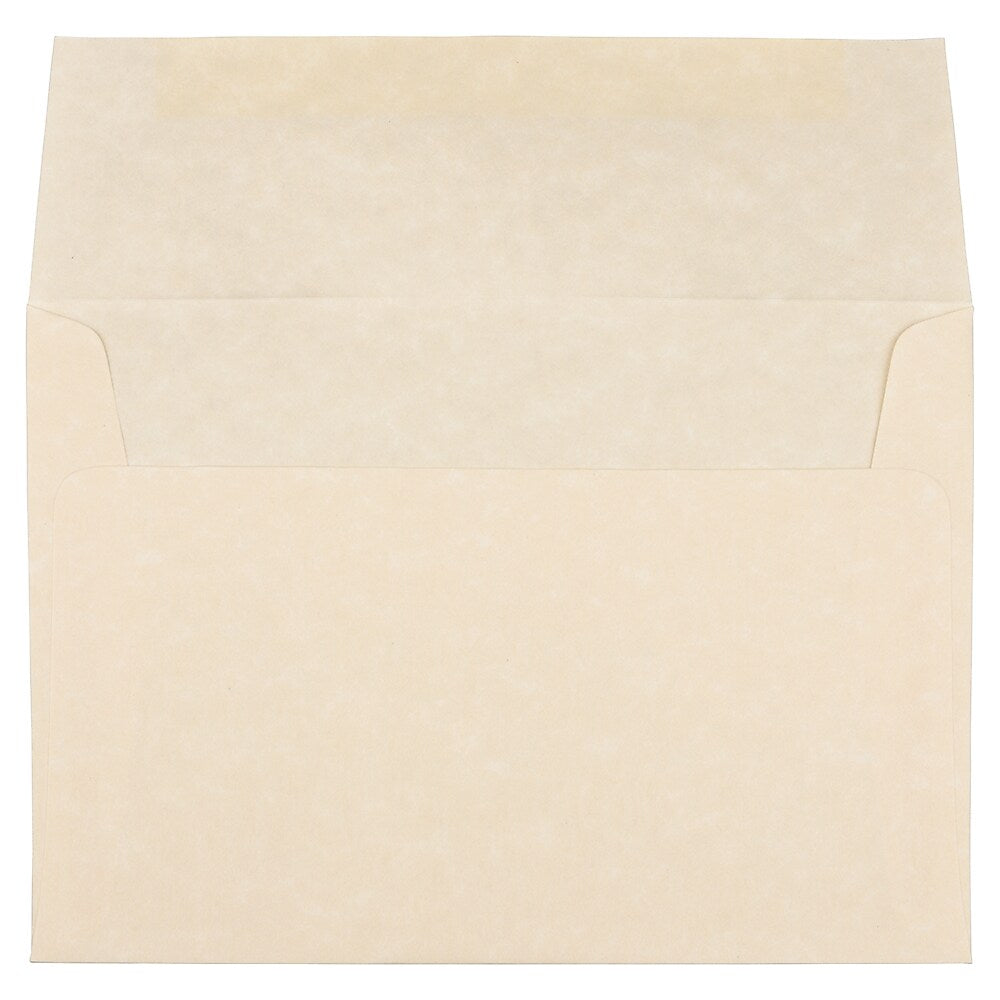 JAM Paper A7 Parchment Invitation Envelopes, 5.25 x 7.25, Natural Recycled, Bulk 1000/Carton (35394B)