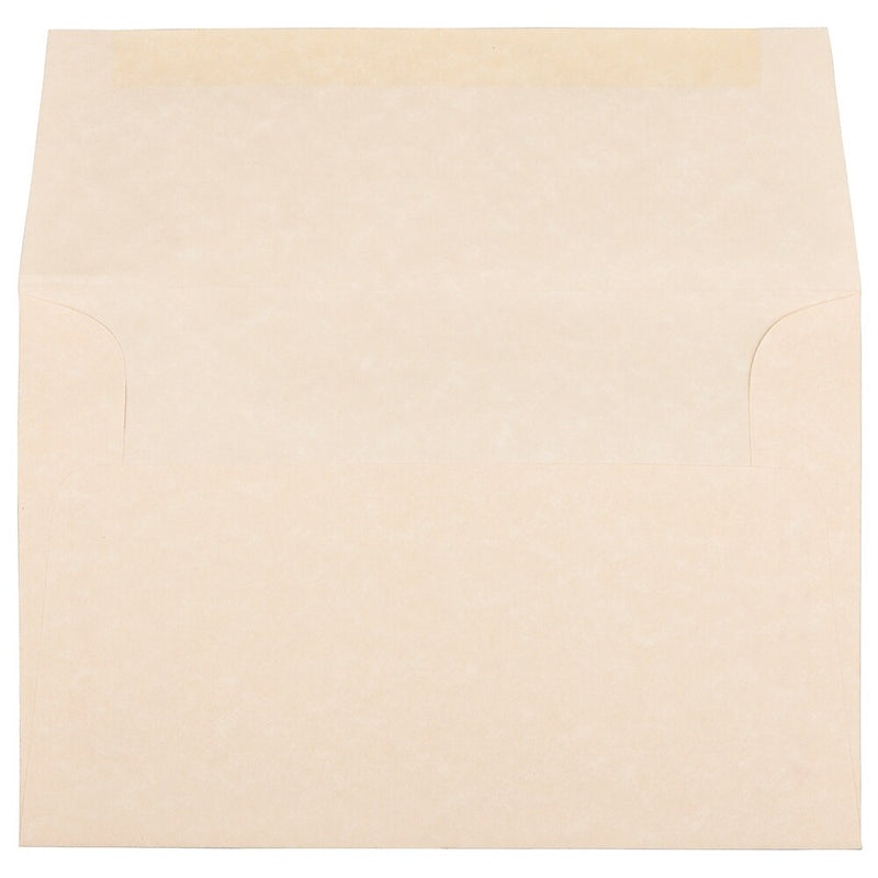 JAM Paper A8 Parchment Invitation Envelopes, 5.5 x 8.125, Natural Recycled, Bulk 1000/Carton (5029B)