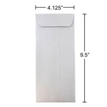 JAM Paper #10 Policy Metallic Envelopes, 4.125 x 9.5, Stardream Silver, Bulk 1000/Carton (900905922B)