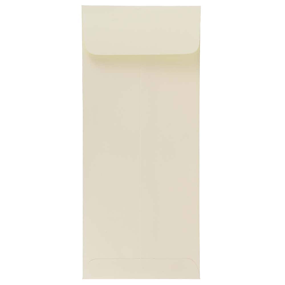 JAM Paper #10 Policy Business Strathmore Envelopes, 4.125 x 9.5, Natural White Wove, 25/Pack (191249)