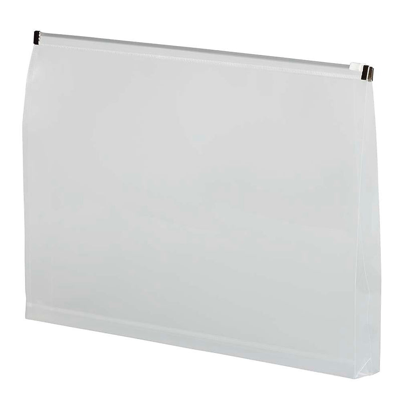 JAM Paper Plastic Envelopes with Zip Closure, Legal Booklet, 9.5 x 14.5, Clear, 12/Pack (219Z1CL)
