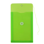 JAM Paper Plastic Filing Envelope with Button & String Closure, Lime Green, 120/Box (472B1LIB)