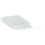 JAM Paper Plastic Filing Envelope with Button & String Closure, Clear, 12/Pack (472B1CL)
