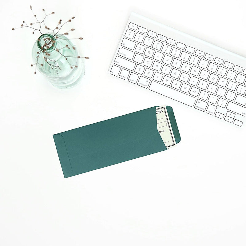 JAM Paper #10 Policy Business Envelopes, 4.125 x 9.5, Teal, Bulk 1000/Carton (21512995B)