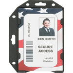 AbilityOne SKILCRAFT RFID Shielded ID Card Holder, Horizontal, Vertical, 12/Dozen, Clear