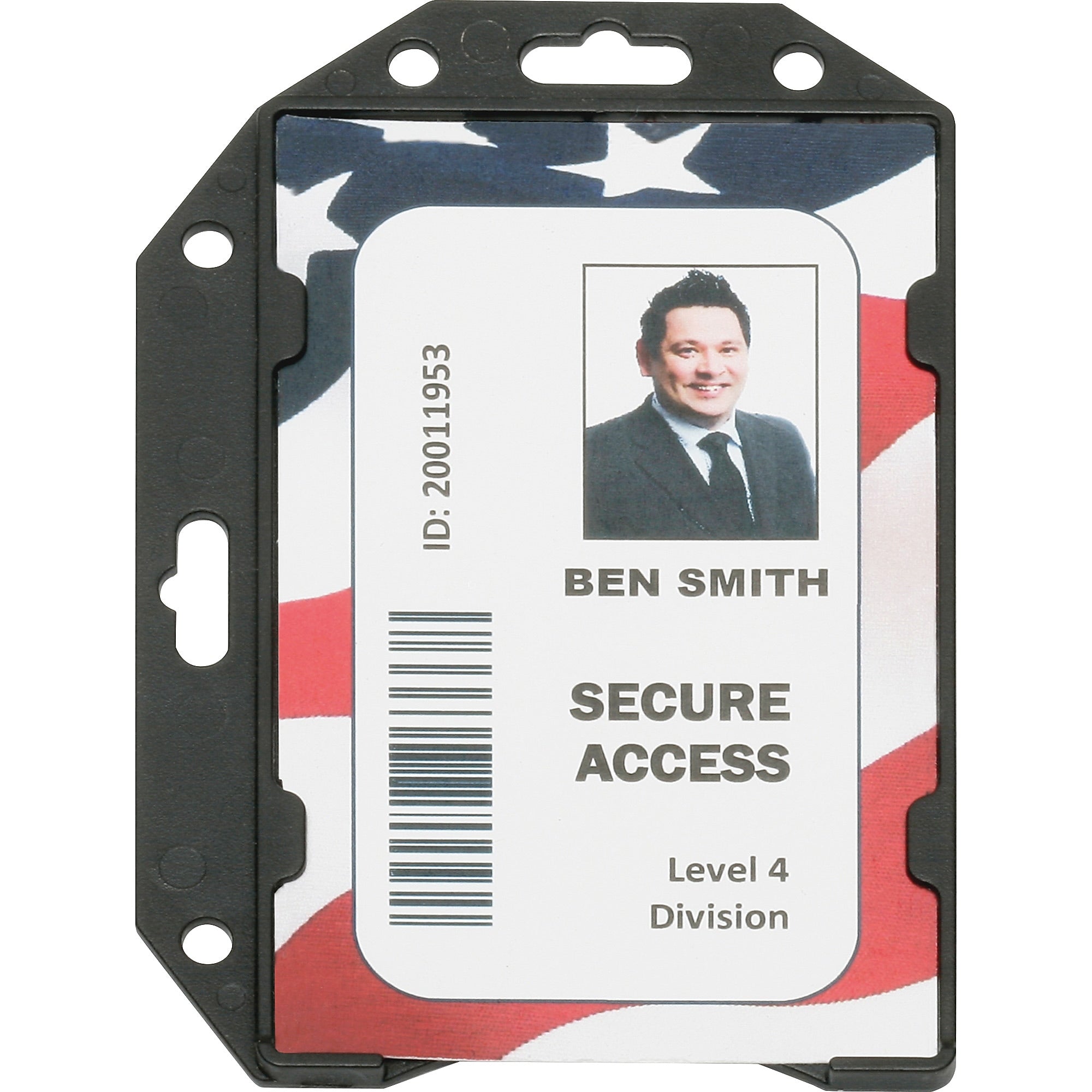 AbilityOne SKILCRAFT RFID Shielded ID Card Holder, Horizontal, Vertical, 12/Dozen, Clear