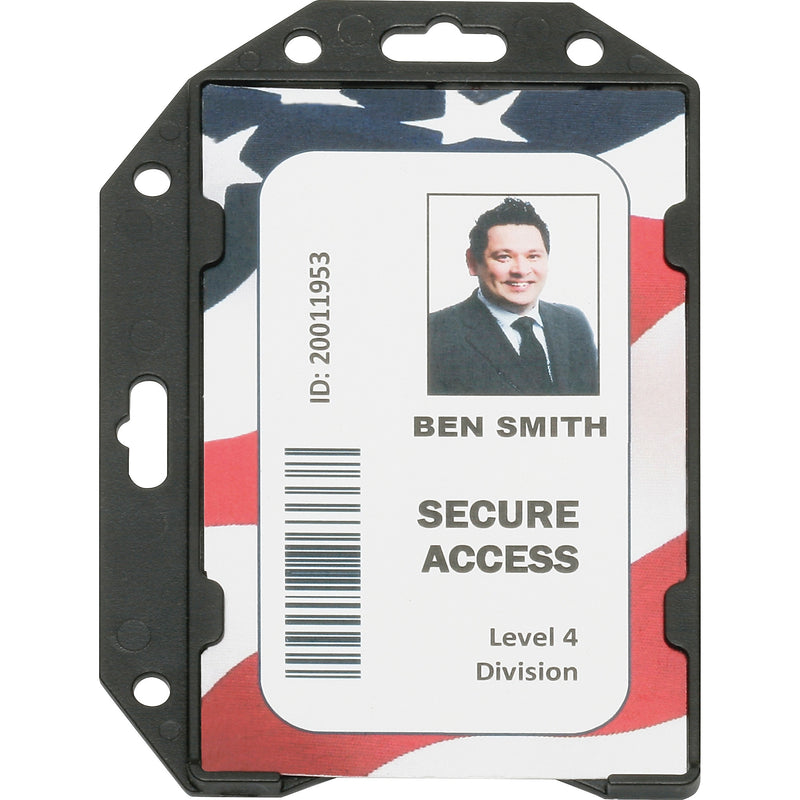 AbilityOne SKILCRAFT RFID Shielded ID Card Holder, Horizontal, Vertical, 12/Dozen, Clear