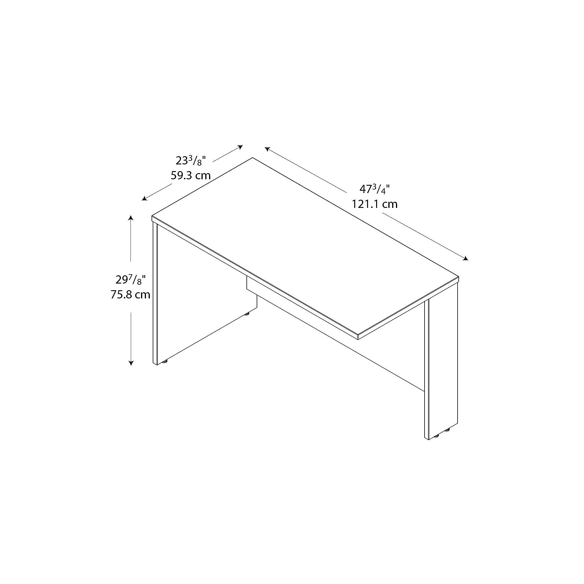 Bush Business Furniture Westfield 48W Return Bridge, Natural Cherry (WC72424)