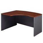 Bush Business Furniture Westfield 60"W Left Handed L Bow Desk, Hansen Cherry/Graphite Gray (WC24433)