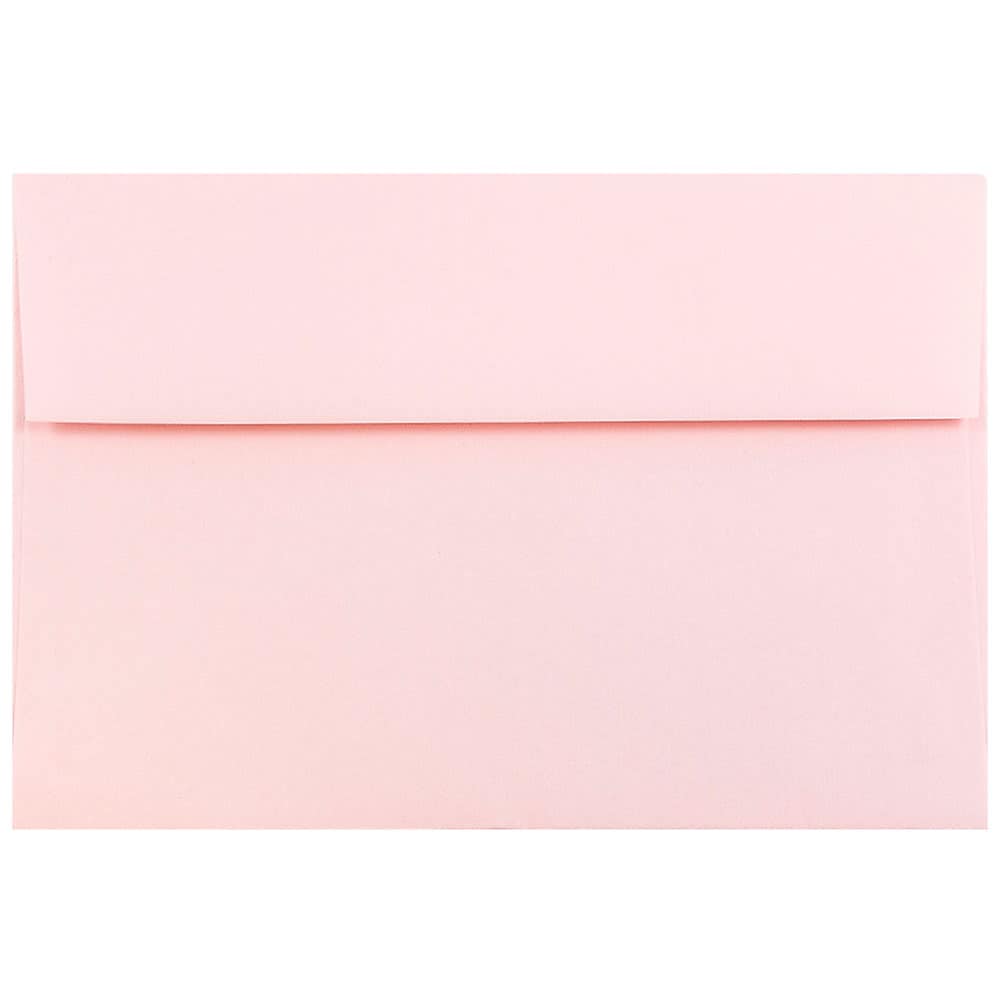 JAM Paper® A8 Invitation Envelopes, 5.5 x 8.125, Baby Pink, Bulk 1000/Carton (155629B)