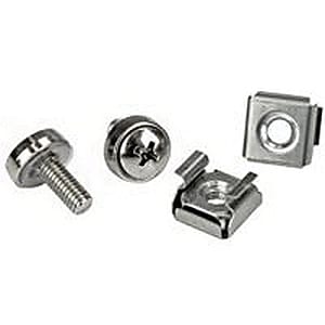 StarTech.com® Rack Screws and Cage Nuts, 20/Pack (CABSCRWM520)