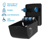 Pacific Blue Ultra™ Mechanical Paper Towel Dispenser by GP PRO, Black, 12.60” W x 9.30” D x 16.70” H (59589)