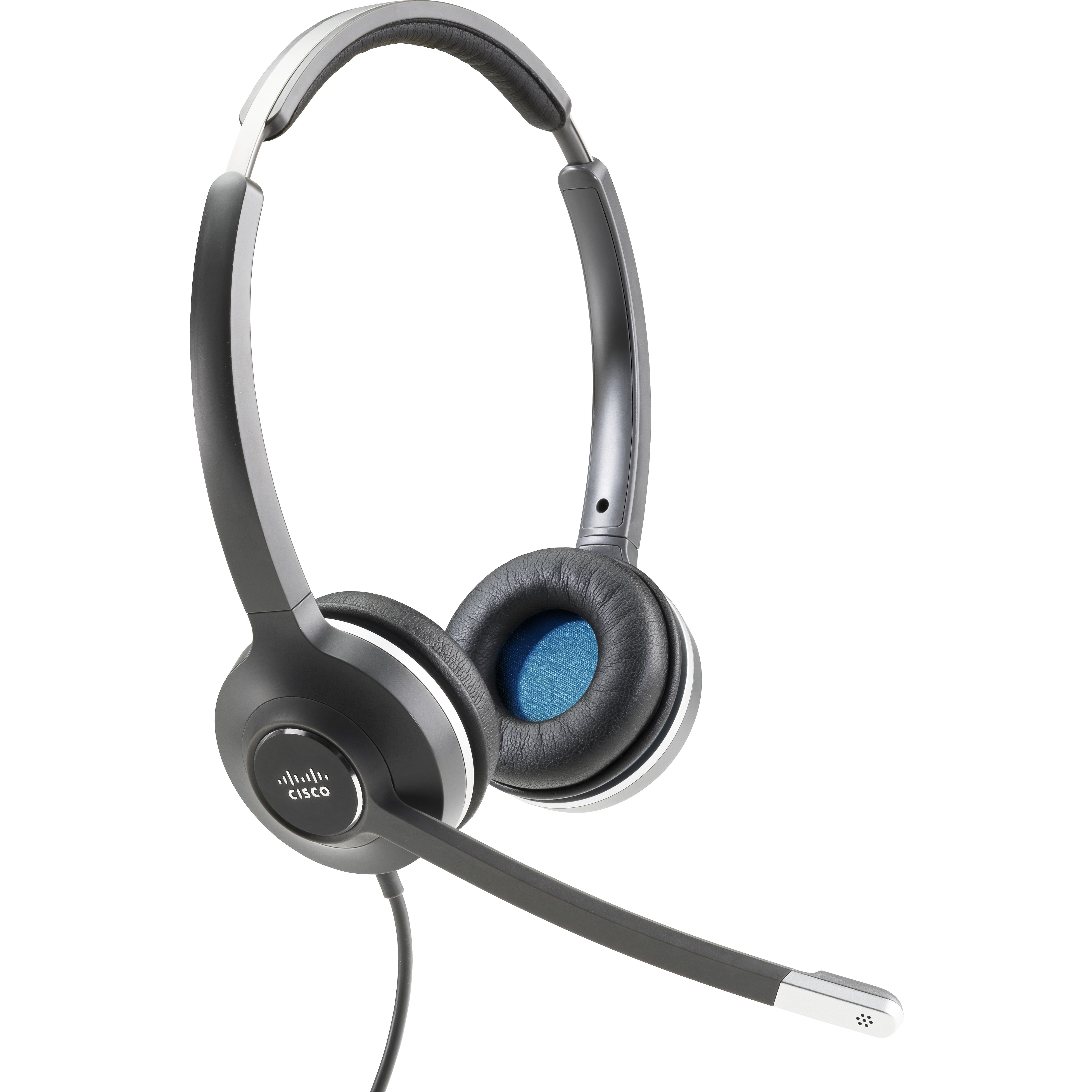 Cisco 532 Wired Dual Stereo Headset, Over-the-Head, Black (CP-HS-W-532-RJ)