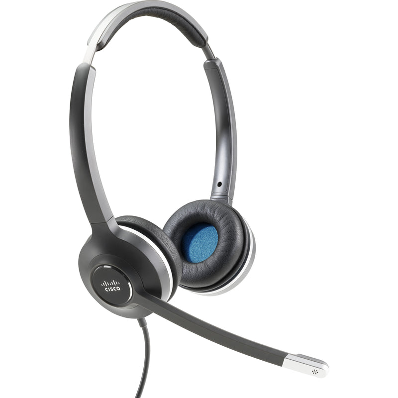 Cisco 532 Wired Dual Stereo Headset, Over-the-Head, Black (CP-HS-W-532-RJ)