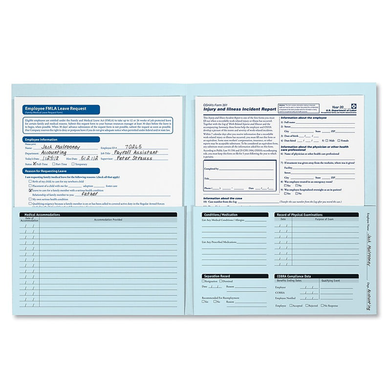 ComplyRight Confidential Employee Medical Records Folder, Pack of 25 (A2211)