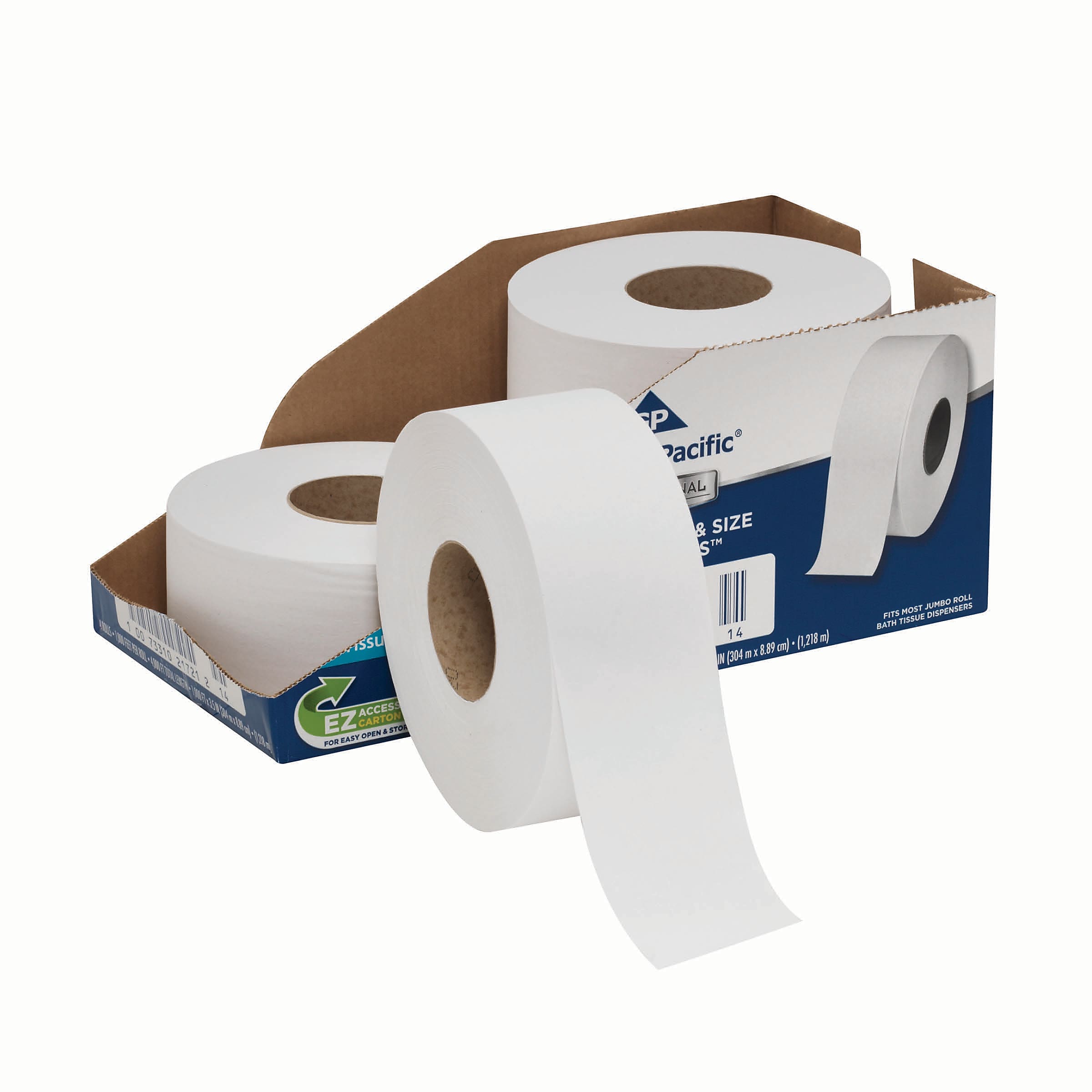 Georgia-Pacific Professional Series Jumbo Jr. Toilet Paper, 2-Ply, White, 1000 ft./Roll, 4 Rolls/Carton (2172114)
