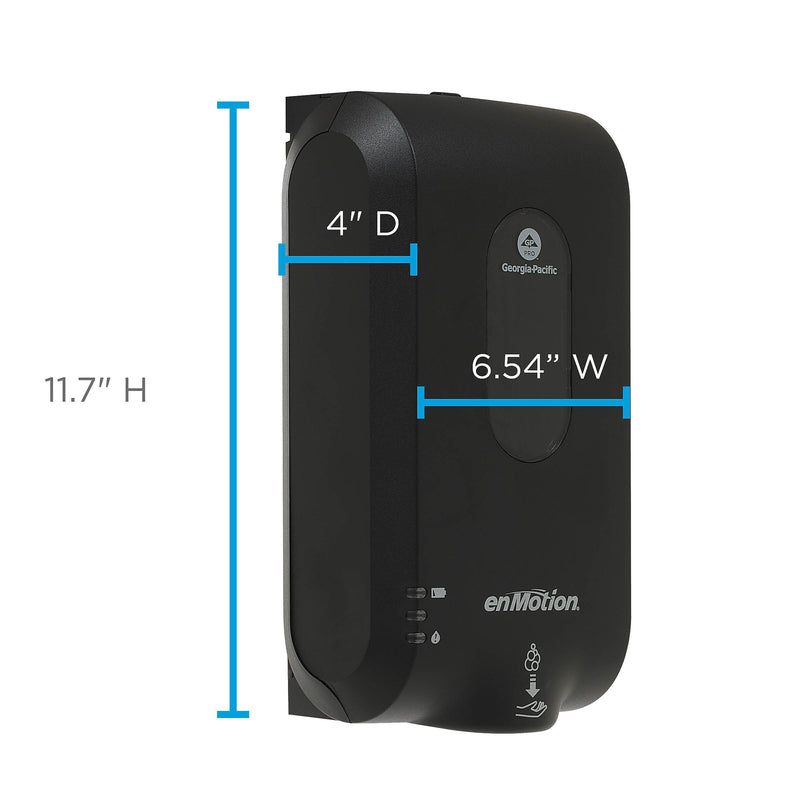 enMotion Gen2 Automatic Wall Mounted Hand Soap/Hand Sanitizer Dispenser, Black (52057)