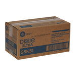 Dixie Ultra SmartStock Series-O Plastic Knife Refills, Medium-Weight, Black, 960/Carton (SSK51)