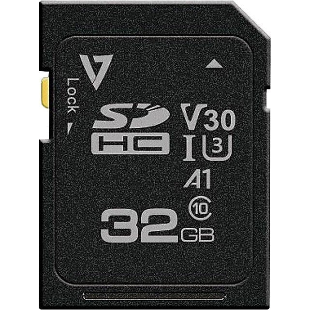 V7 32GB SDHC Memory Card (VFSD32GV30U3-3N)