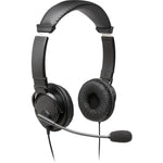 Kensington Hi-Fi Headphones With Mic Stereo Headset, Over-the-Head, Black (K97603WW)