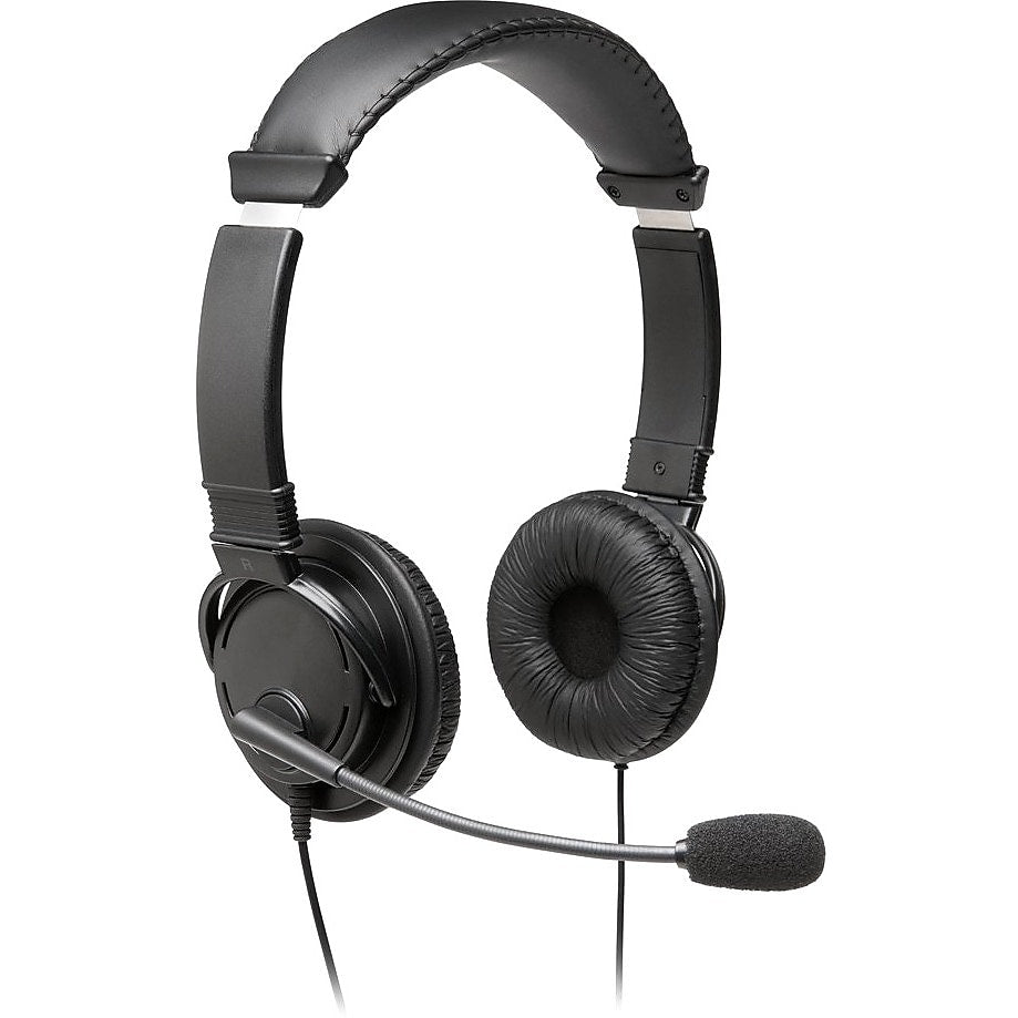 Kensington Hi-Fi Headphones With Mic Stereo Headset, Over-the-Head, Black (K97603WW)