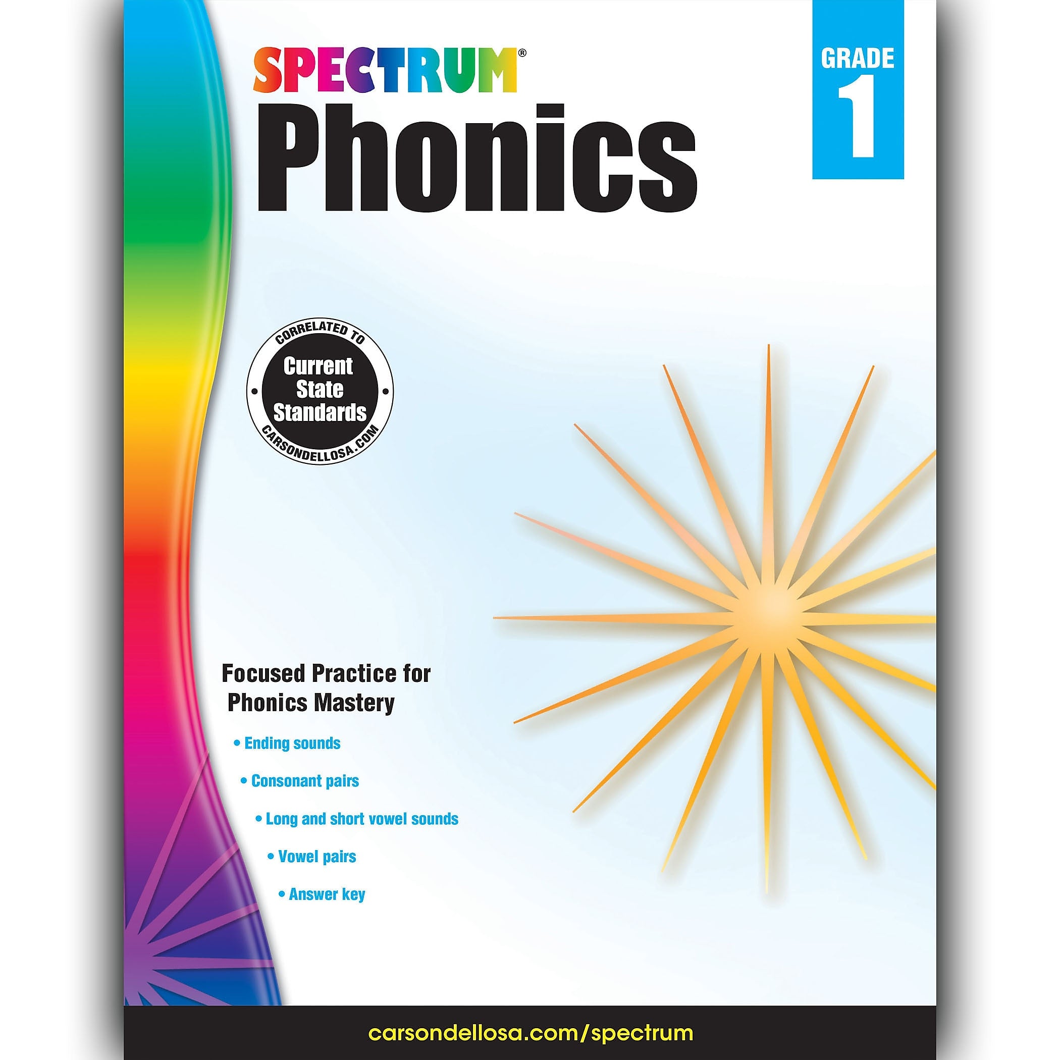 Carson Dellosa® Spectrum® "Phonics" Grade 1 Workbook, Reading